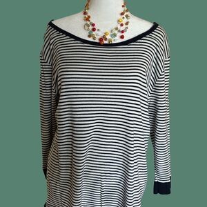 Gap Blue and white striped long sleeve